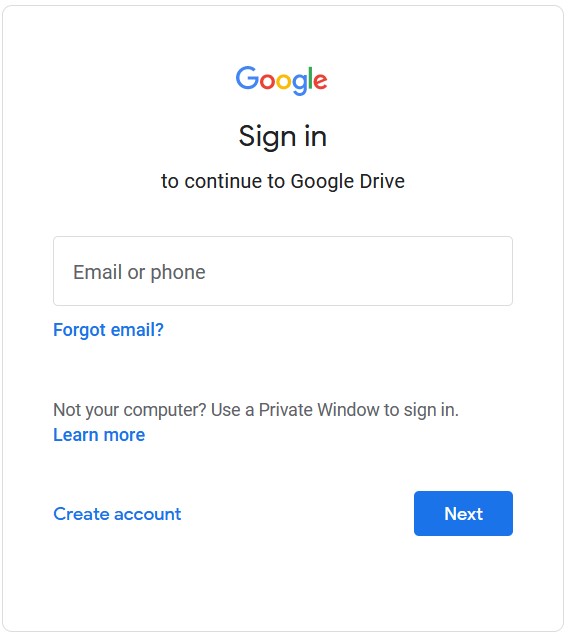 How to login to your Google Drive account - Knowledgebase - WEBDEV PVT LTD